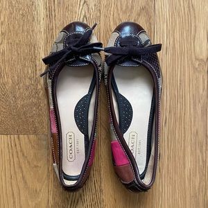 Coach Jasmine Patchwork flats